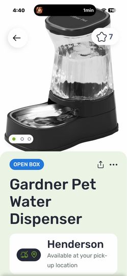 Gardner pet water dispenser