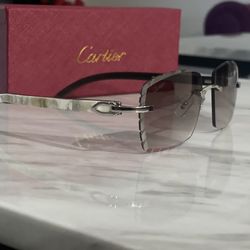 Cartier Glasses - white buffs