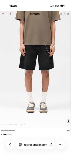 Represent R10T Tailored Denim Shorts