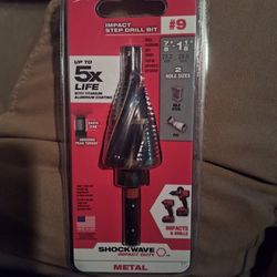 Milwaukee Shockwave Step Bit #9 New 