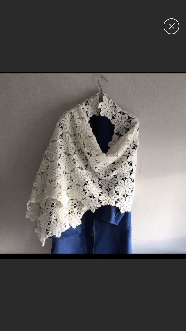 Elegant Sparkly Floral Shawl /Wrap