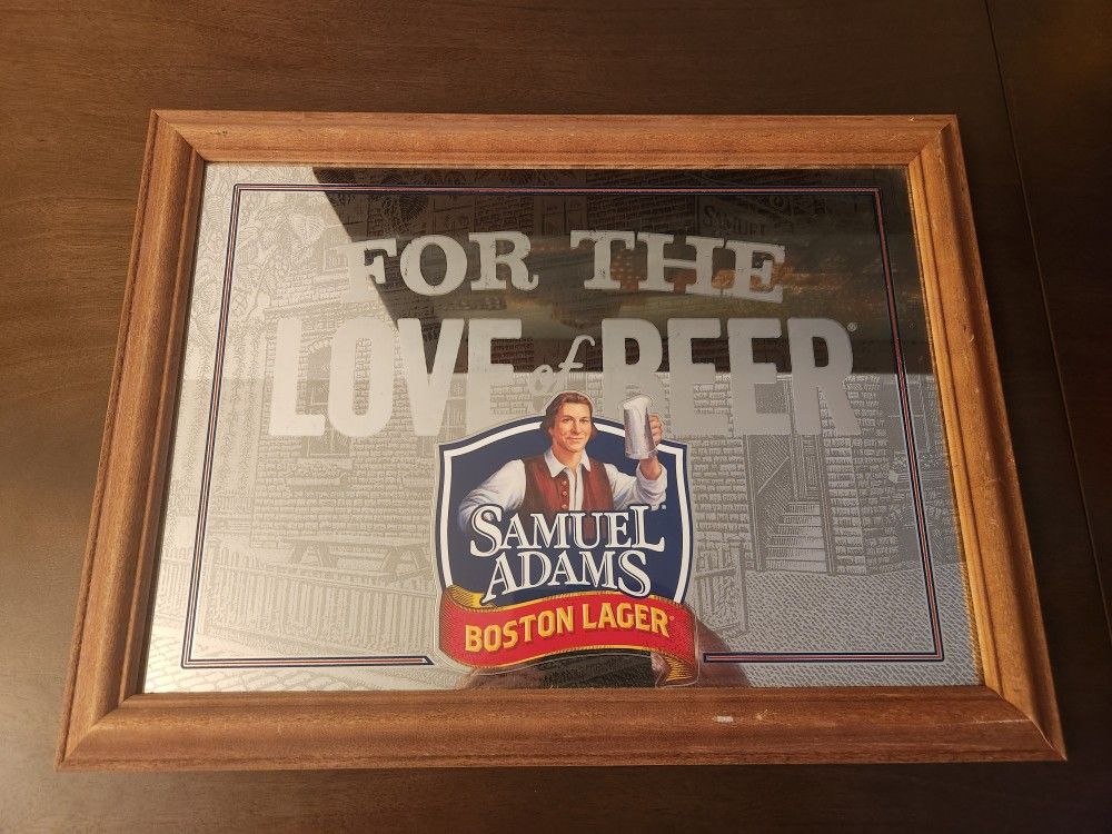 VINTAGE SAMUEL ADAMS MIRROR PICTURE