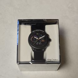 Fossil Gen 6 Wellness Edition Smartwatch Black Silicone 44mm - Brand New!