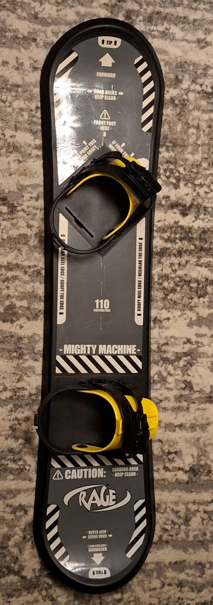 RAGE MIGHTY MACHINE 110 CM KIDS' SNOWBOARD WITH BINDINGS 