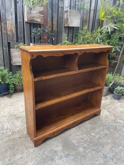 Vintage Mid Century Solid Maple Bookcase 3 Shelf 1950’s-1960’s