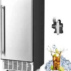 New COSTWAY Commercial Ice Maker, 80LBS/24H Freestanding and Under Counter 115V Industrial Ice Machine