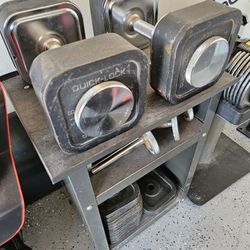 Iron Master Adjustable Dumbbell Set 10lb - 120lbs Per Dumbbell  w/Stand