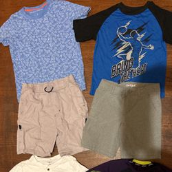 Boy Clothes Size 7 Summer Bundle (8pcs)