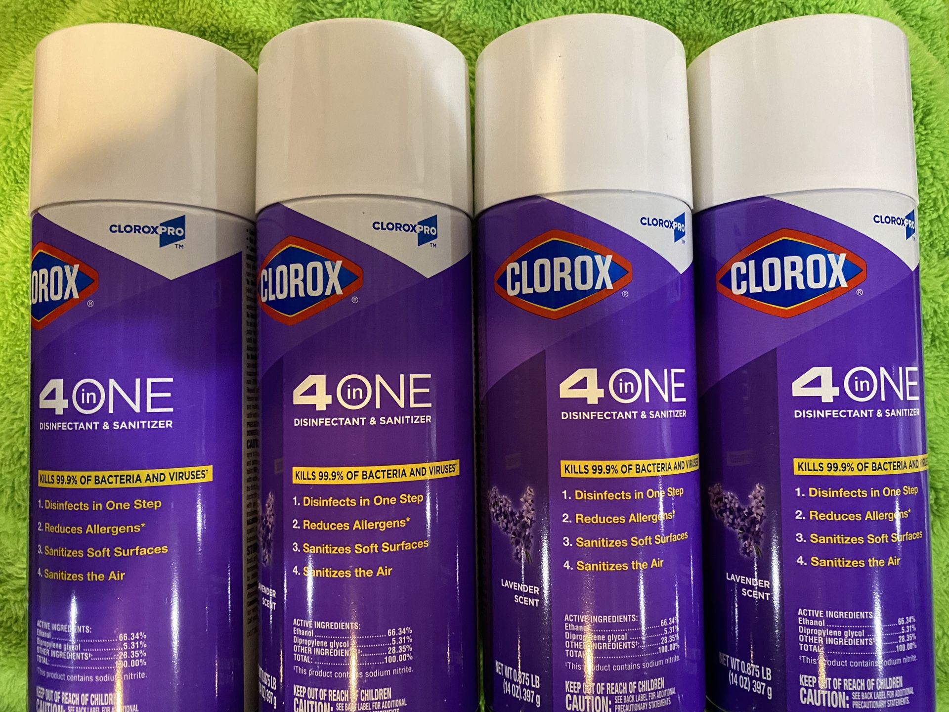 Clorox 4 in One Lavender Spray 4 Pack
