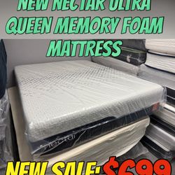 NEW NECTAR ULTRA QUEEN MEMORY FOAM MATTRESS 
