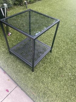 In door or out door tables . Metal & glass