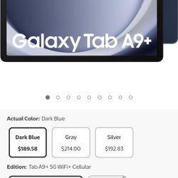 Samsung Galaxy Tab A9+ Plus 5G ( Wifi + Cellular ) 11” inch Wifi & Cellular Tablet | 64 GB 4GB RAM Brand New