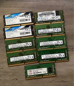 8GB DDR4 Laptop Ram - 8 sticks total- Guaranteed to work