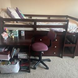 Bed/Desk/drawer Combo