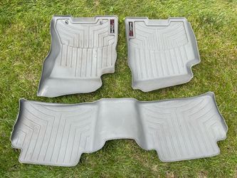 Grey Front and Rear WeatherTech FloorLiners for Nissan Rogue 2008-2013