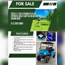 E-Z-GO Lithium S4 Elite Express - Like New - 2024 - Griffin, GA