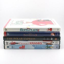 Family Christmas Movies Lot of 5 (DVD) The Santa Clause The Polar Express, Elf