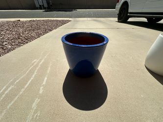 Blue planter