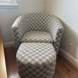 Chair and Ottoman 