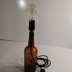 Vintage Prohibition Era Bottle Lamp