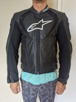 Alpinestars Jaws Leather Jacket SZ 42