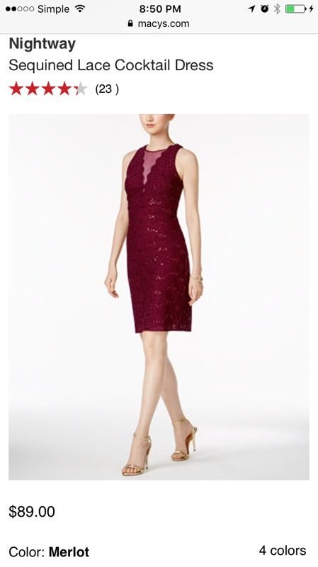Macy's Cocktail Dress Size 10