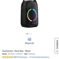 Anker Soundcore Rave Neo Bluetooth Speaker