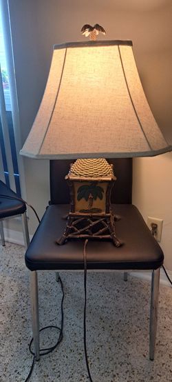 Beautiful vintage Palm Tree Lamps