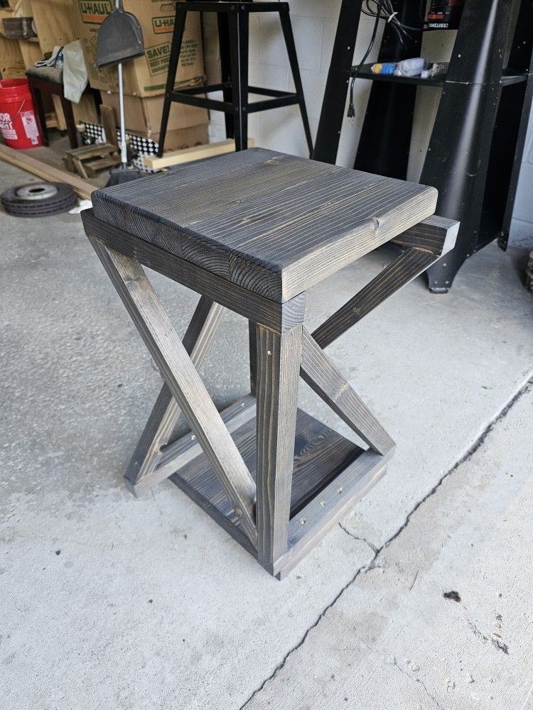 wooden end table