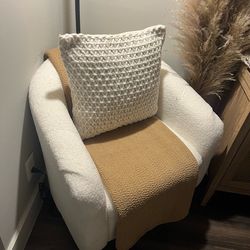 Boucle Barrel Chair