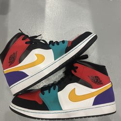 Size 13 - Jordan 1 Mid Multi-Color 2019