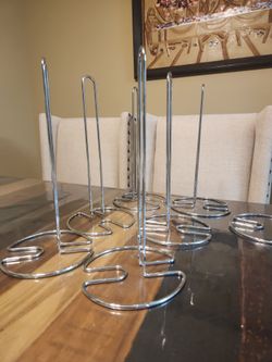Mainstays chrome-plated steel countertop paper towel holder.