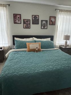 Selling King size  Bed Frame and Mattress