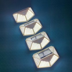4 Pack 100 LED 270 degrees Solar Light Motion - WHITE