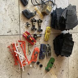 Vintage lot slot cars parts accessories toy car track
