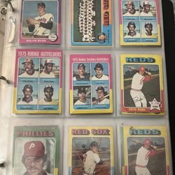 1975 Topps & Topps Mini Baseball Card Lot Of 450