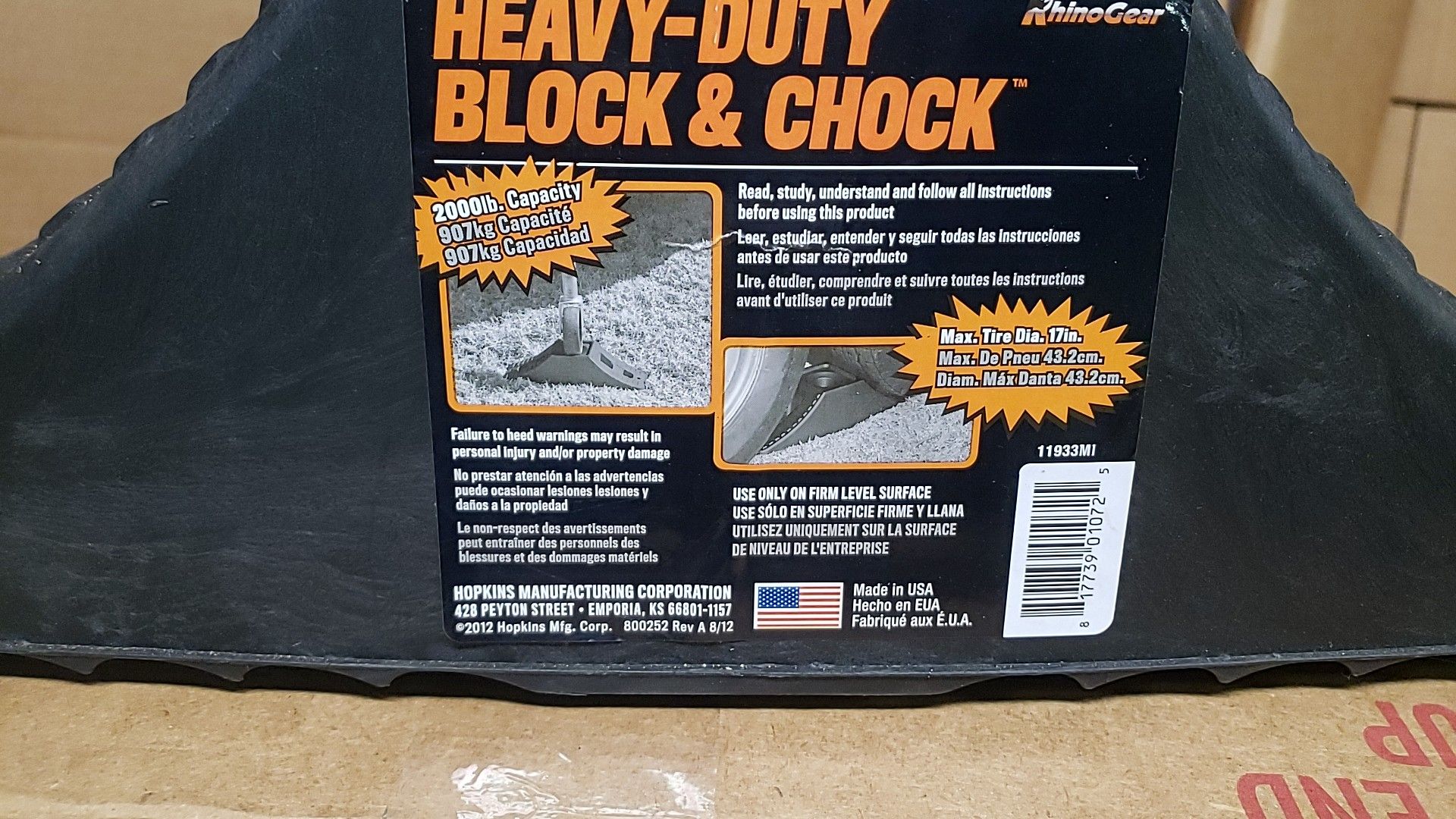 Rhinogear block n chock for camper