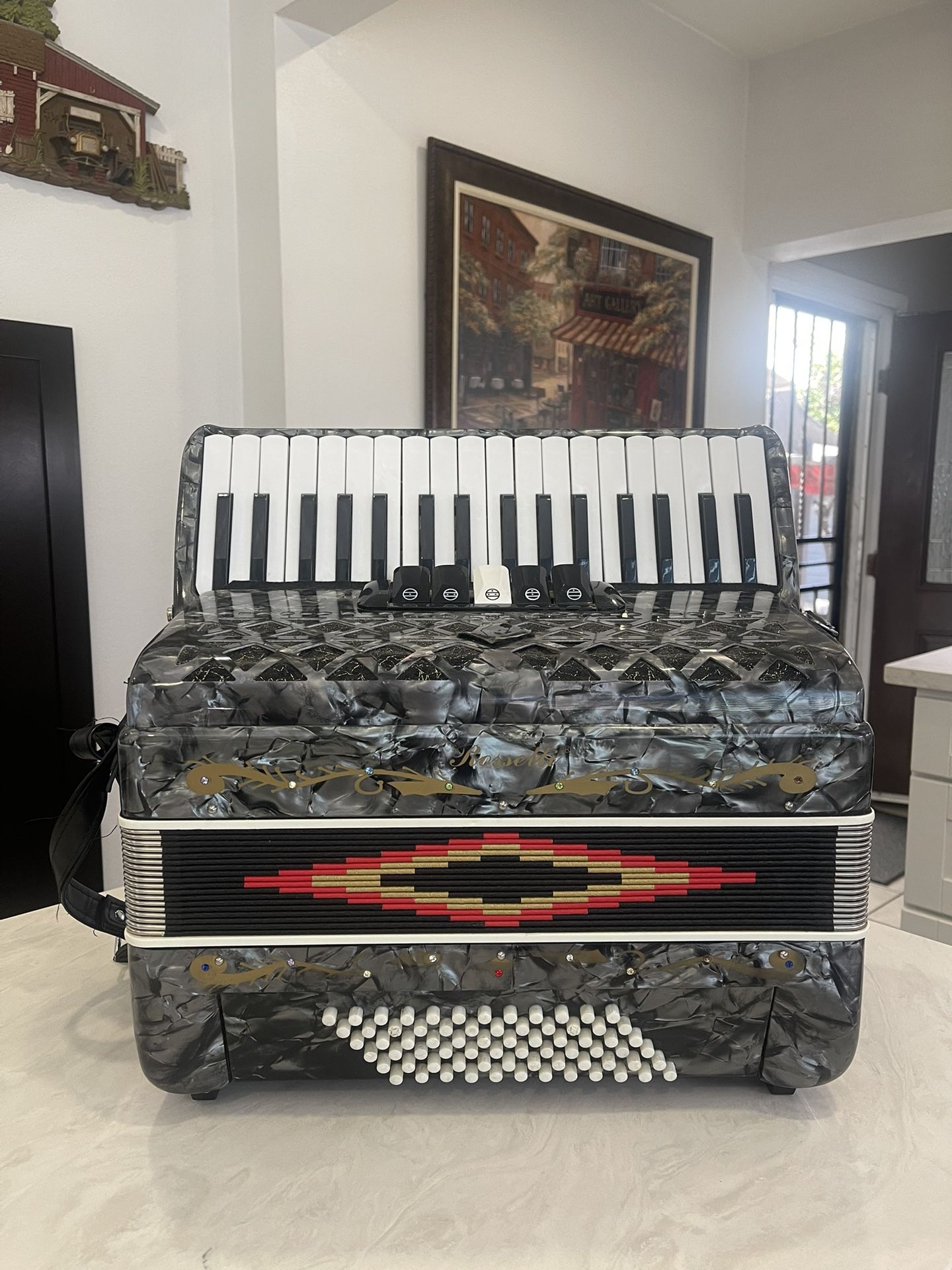 “Rossetti” Accordion De Teclas 🪗  72 Bajos 