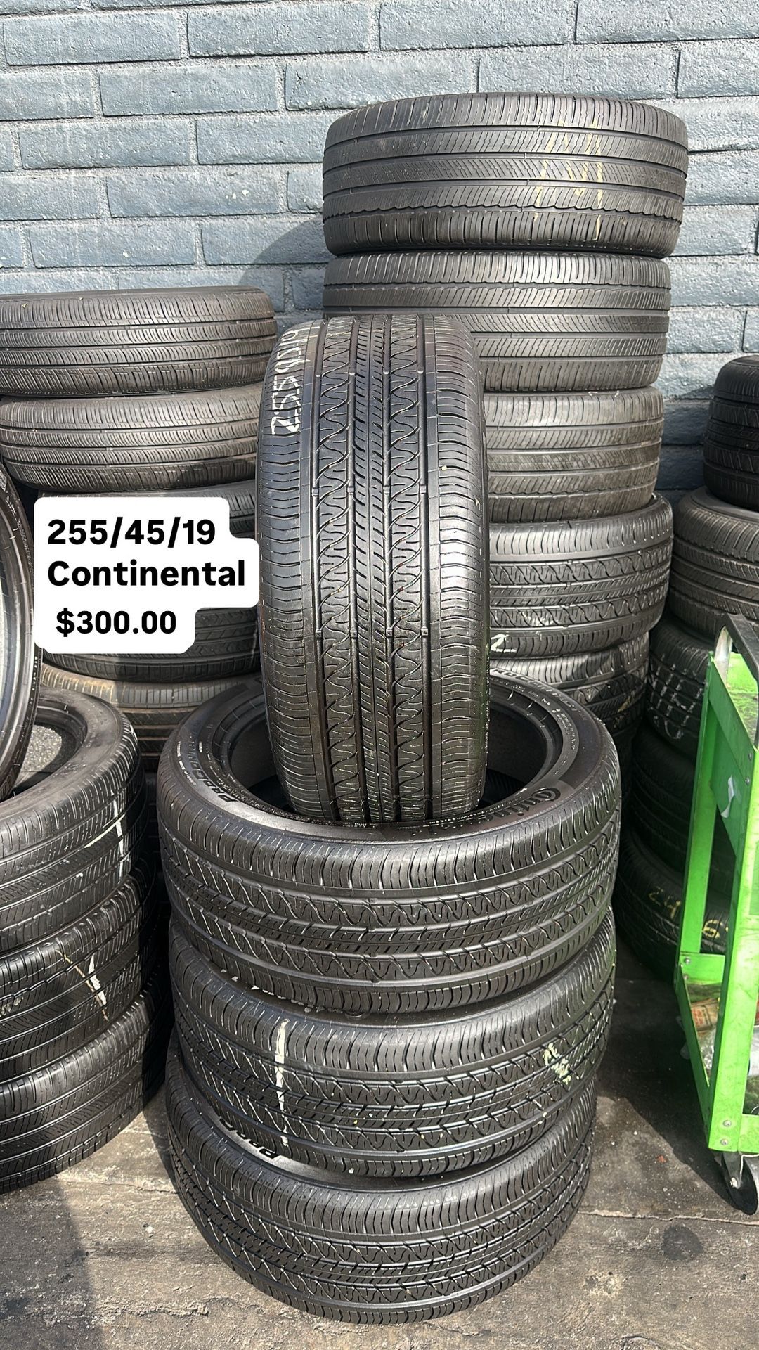 Used Set Of Continental 255/45/19 Tires
