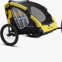 Great Schwinn Bike Trailer w/ Rain cover - Two seats 