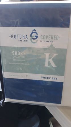 Gotcha Covered 310 TC Cotton 4pc Sheet Set King size White in color