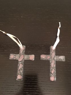 2 Glass Crosses