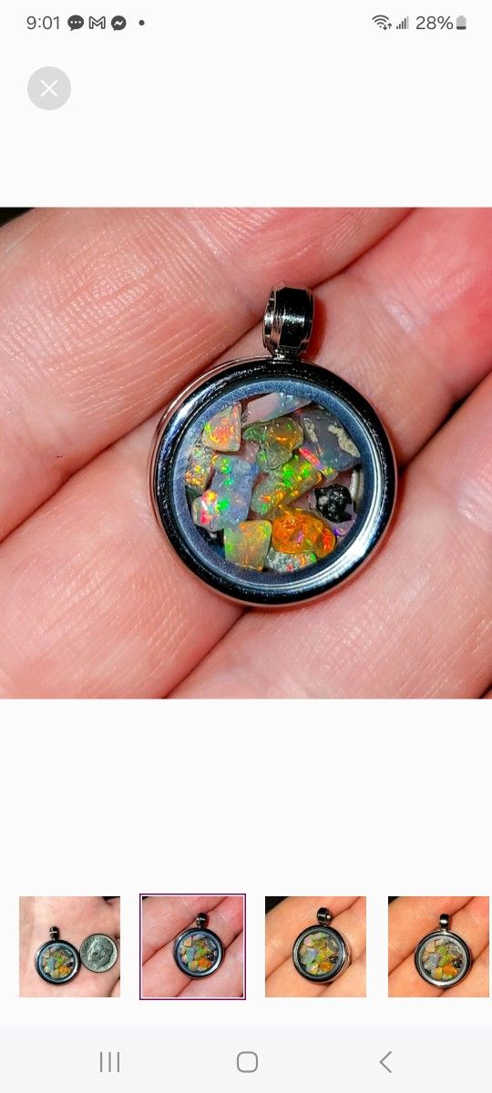 20mm Opal Pendant