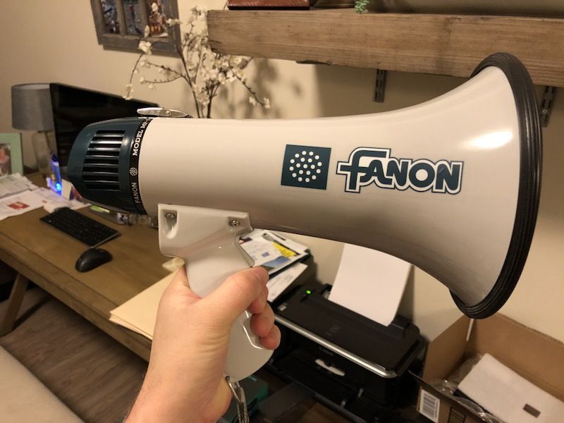Made in USA - Fanon Megaphone / Bullhorn model MP-5 - 300 yard range!