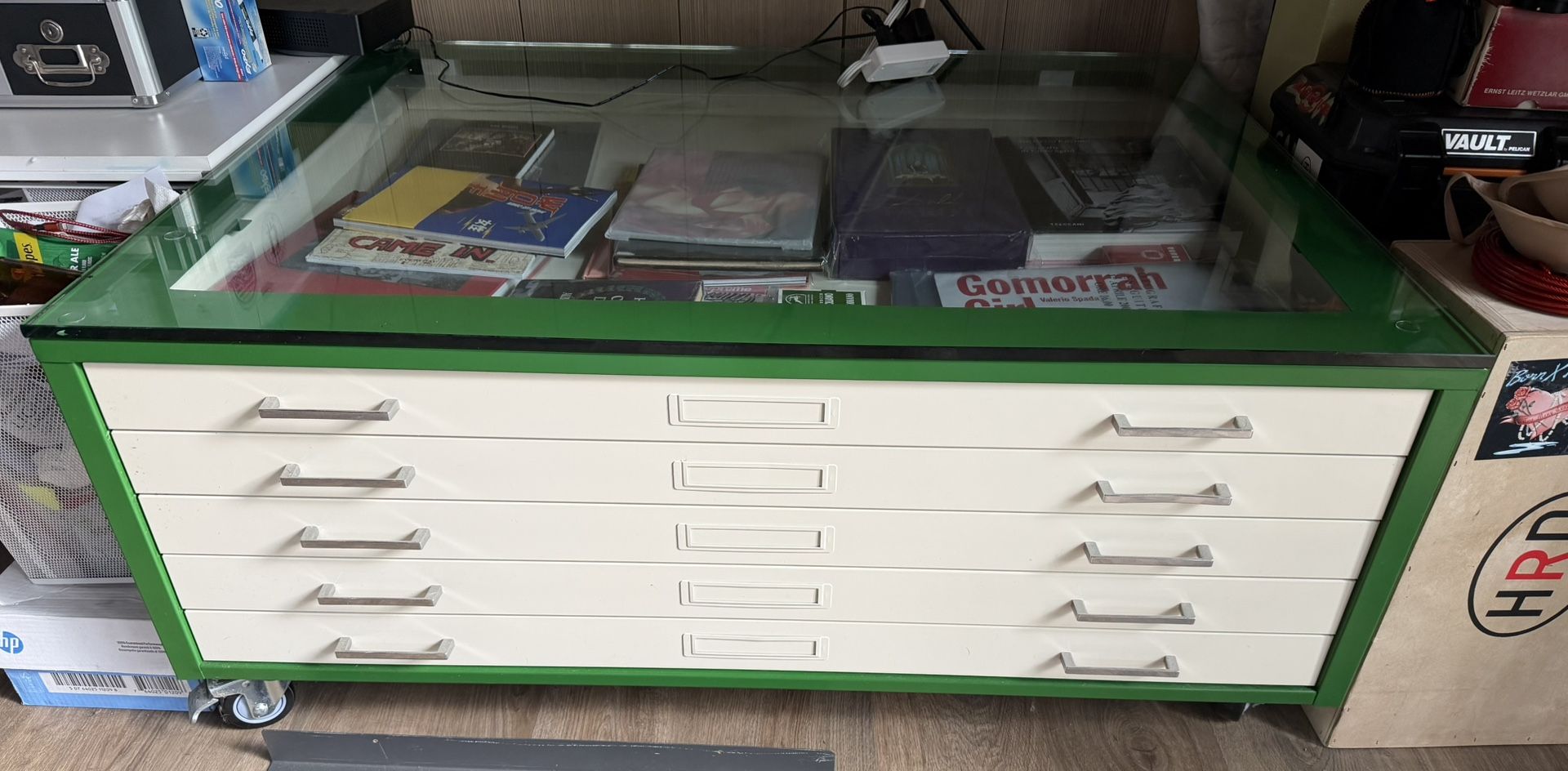 ποΈ Custom Architect Flat File Table with Glass Top