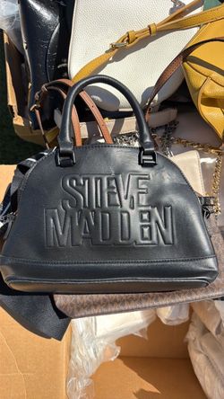 Steve Madden Black Dome Satchel Bag