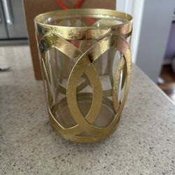 Gold Candle Holder/Decor