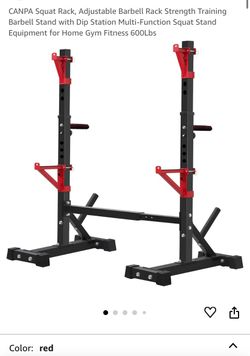  Squat Rack, Adjustable Barbell Rack/Weight Bench Set Adjustable Weight Bench with Preacher Curl Leg Extension