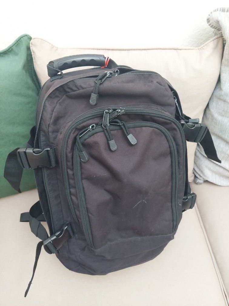 Black Military Grade Backpack