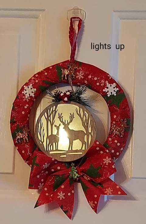 Christmas wreath Lights up 